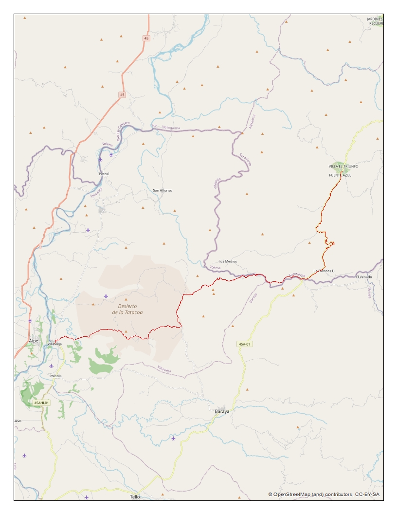 Mapa EcoRegíon La Tatacoa